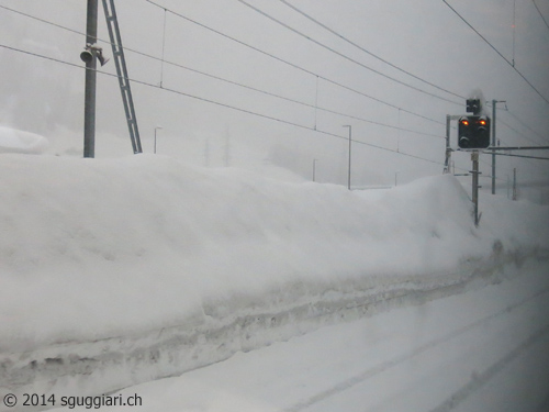 Neve eccezionale ad Airolo, inverno 2014